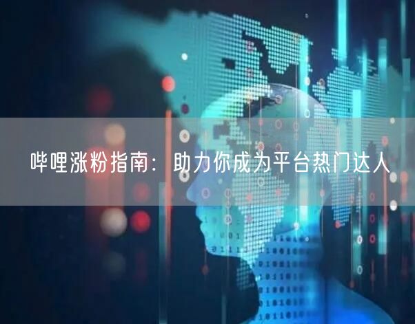 哔哩涨粉指南：助力你成为平台热门达人